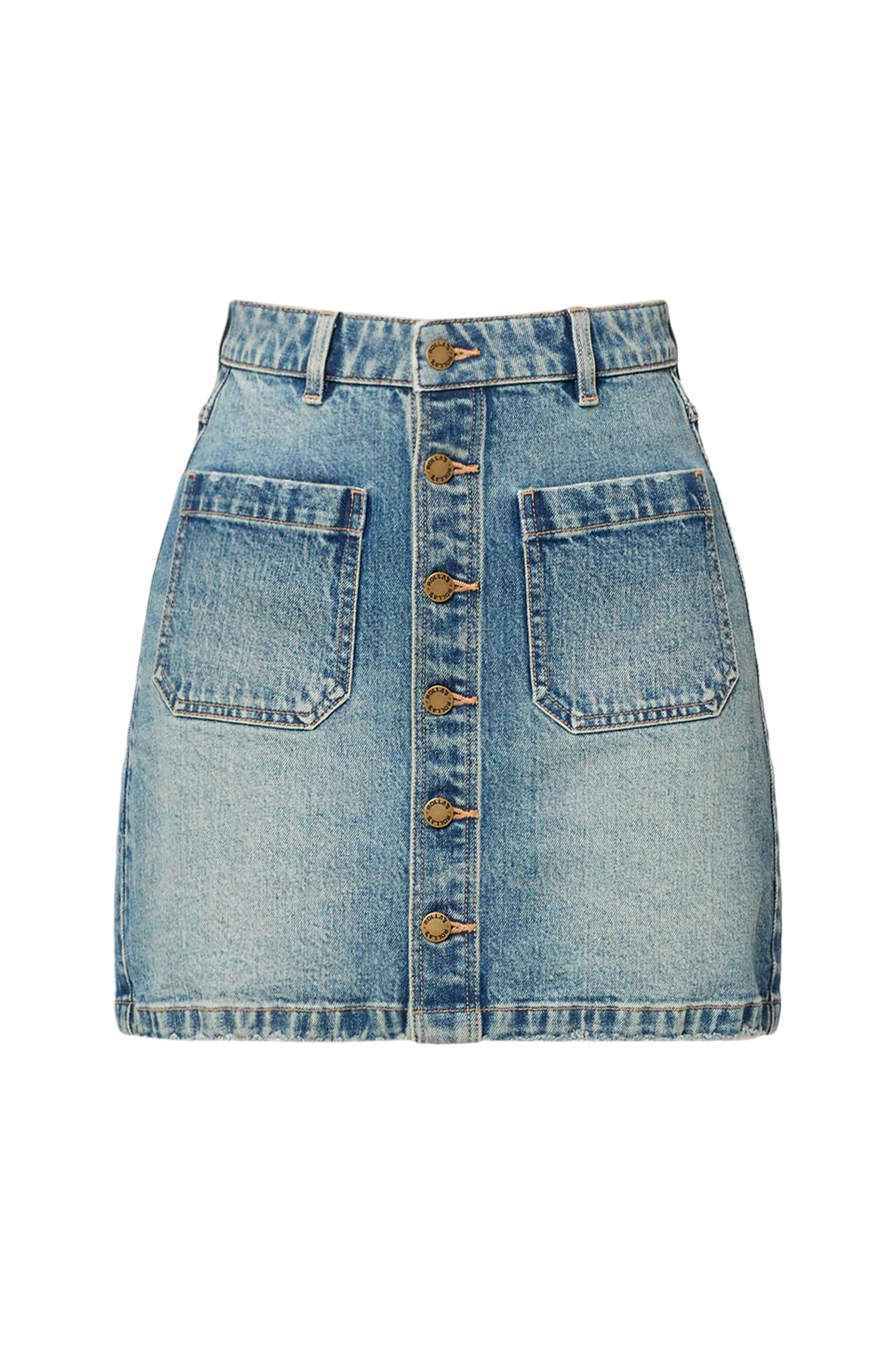 A-Line Mini Skirt in Tough Stone - Image 3