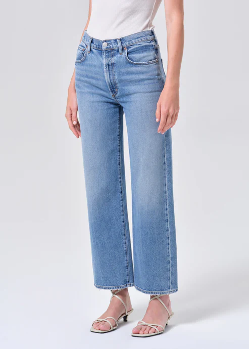 AGOLDE Harper Crop Jeans in Kindle Blue - Image 3