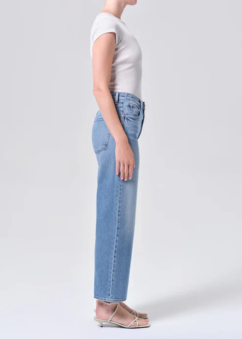 AGOLDE Harper Crop Jeans in Kindle Blue - Image 4