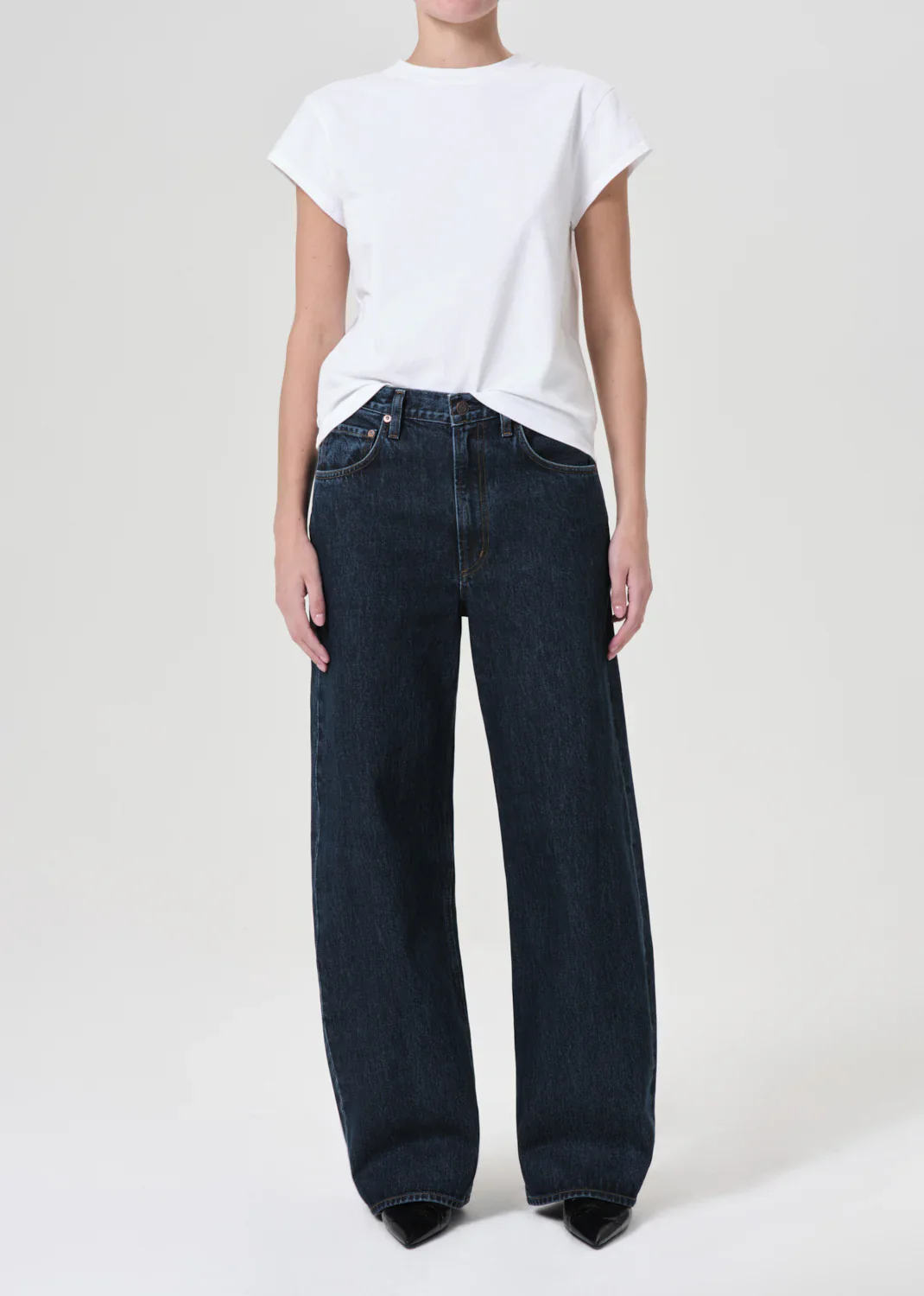 AGOLDE Low Curve Jeans in Pendulum Blue