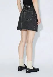 Ara Denim Skirt in Aged Black - Image 3