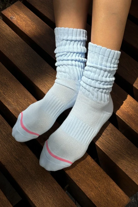 Ballet Socks in Baby Blue - Image 2
