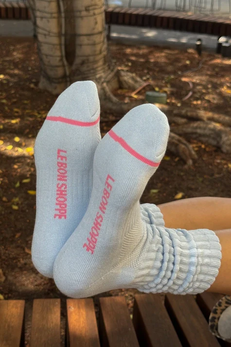 Ballet Socks in Baby Blue - Image 3
