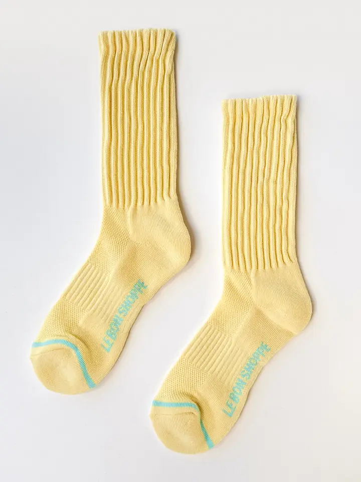 Ballet Socks in Pale Yellow