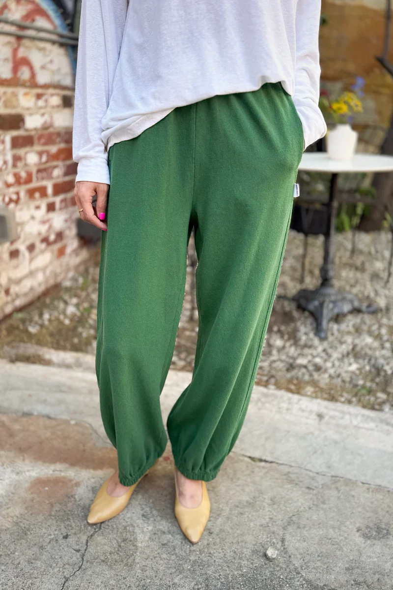 Balloon Pants in Moss Green - Image 2