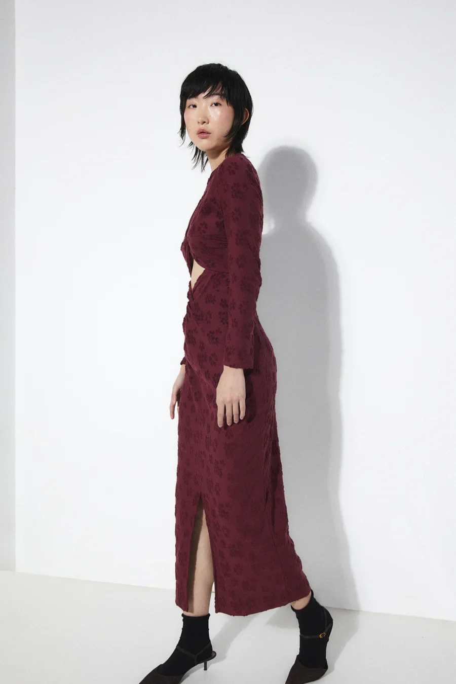 Barbara Dress in Burgundy - Image 4