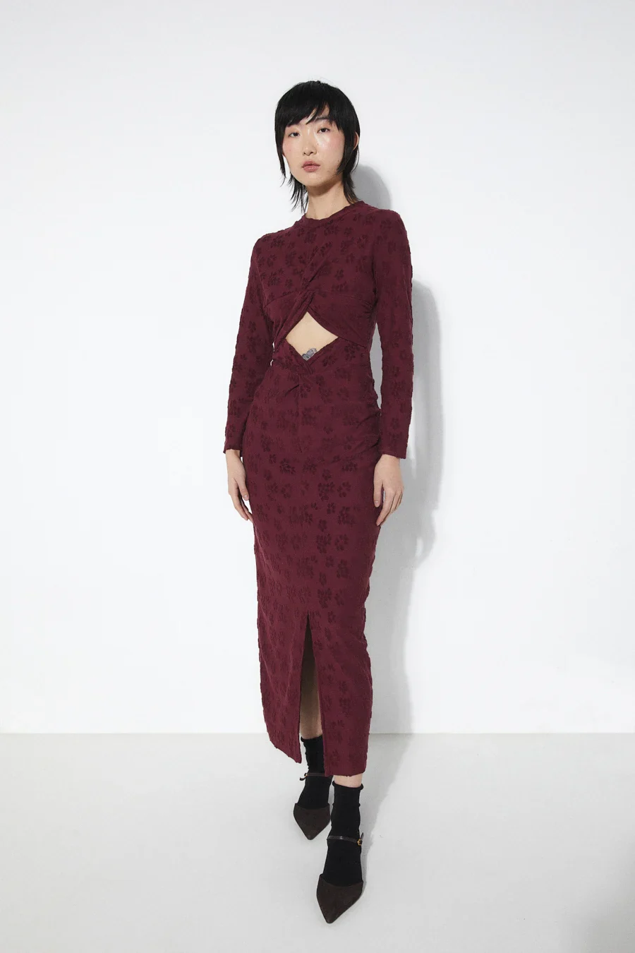 Barbara Dress in Burgundy - Image 5