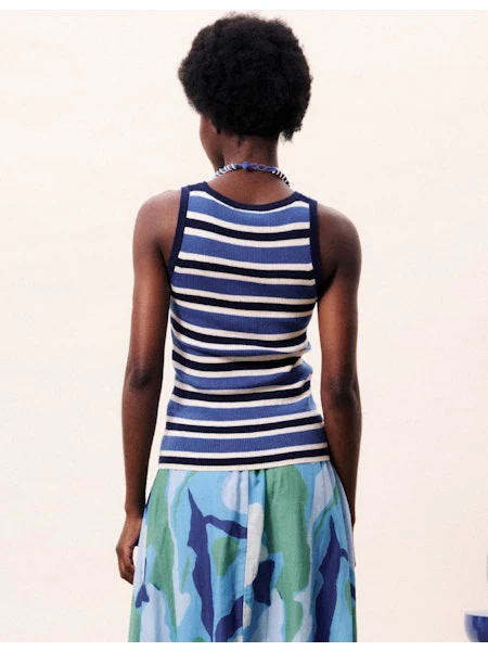 Ceruleen Top in Bleu Marine - Image 2