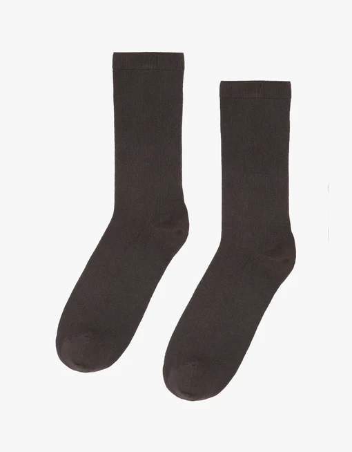Classic Organic Socks in Coffee Brown