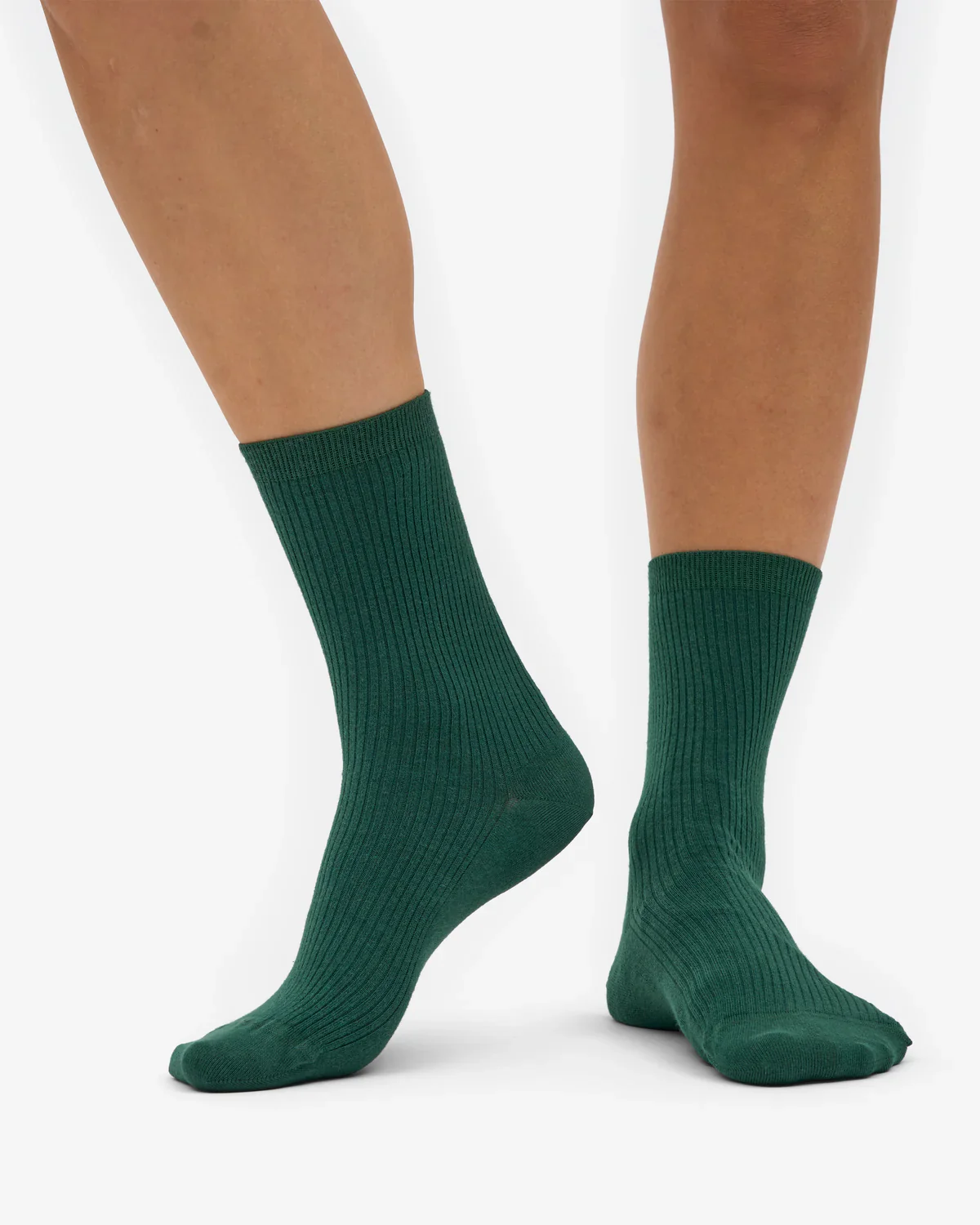 Classic Organic Socks in Emerald - Image 2