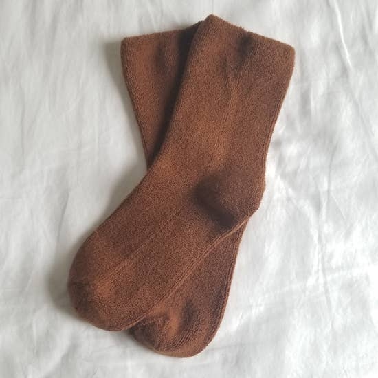 Cloud Socks in Sepia