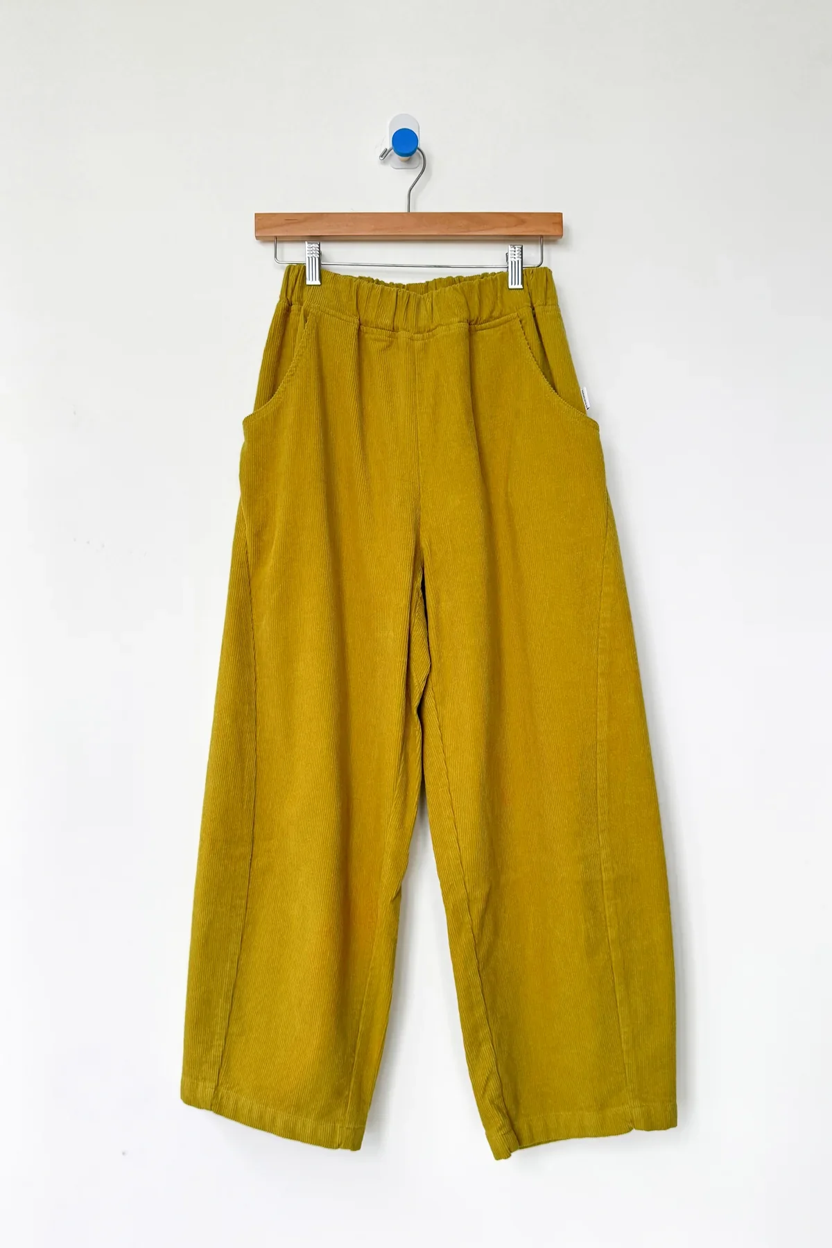Corduroy Arc Pants in Green Olive - Image 4