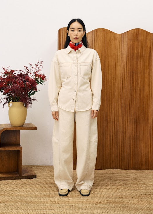 Duras Shirt in Cream - Image 3