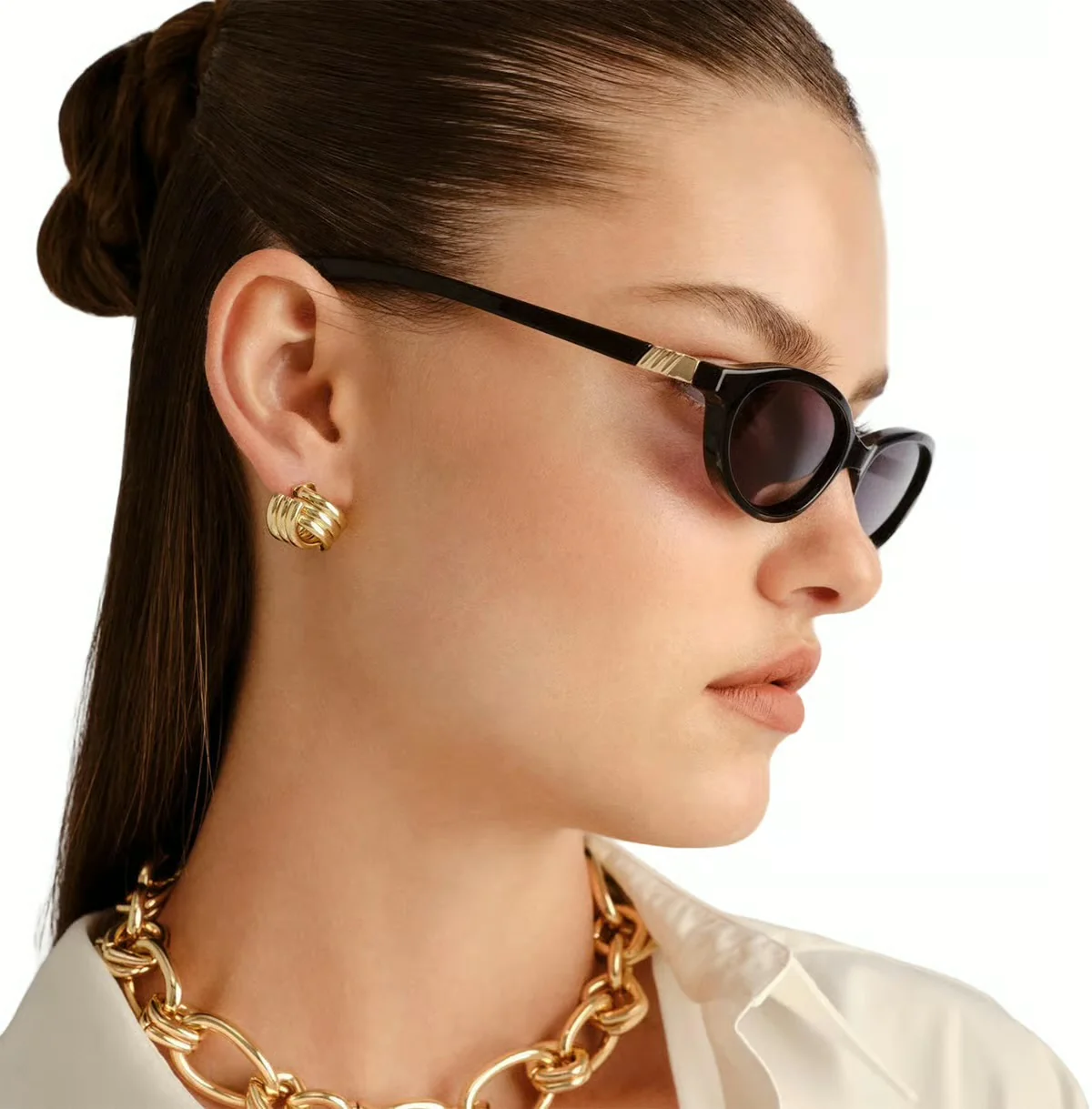 DUSKFALL SUNGLASSES IN BLACK - Image 5