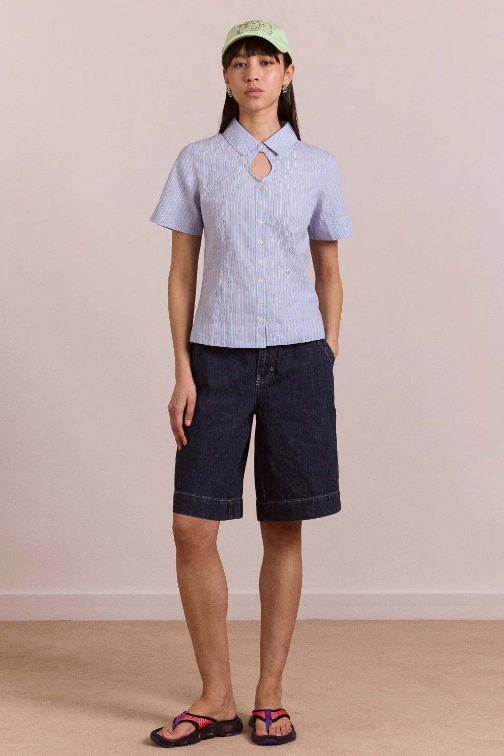 Ebba Shirt in Mini Business Stripe - Image 2