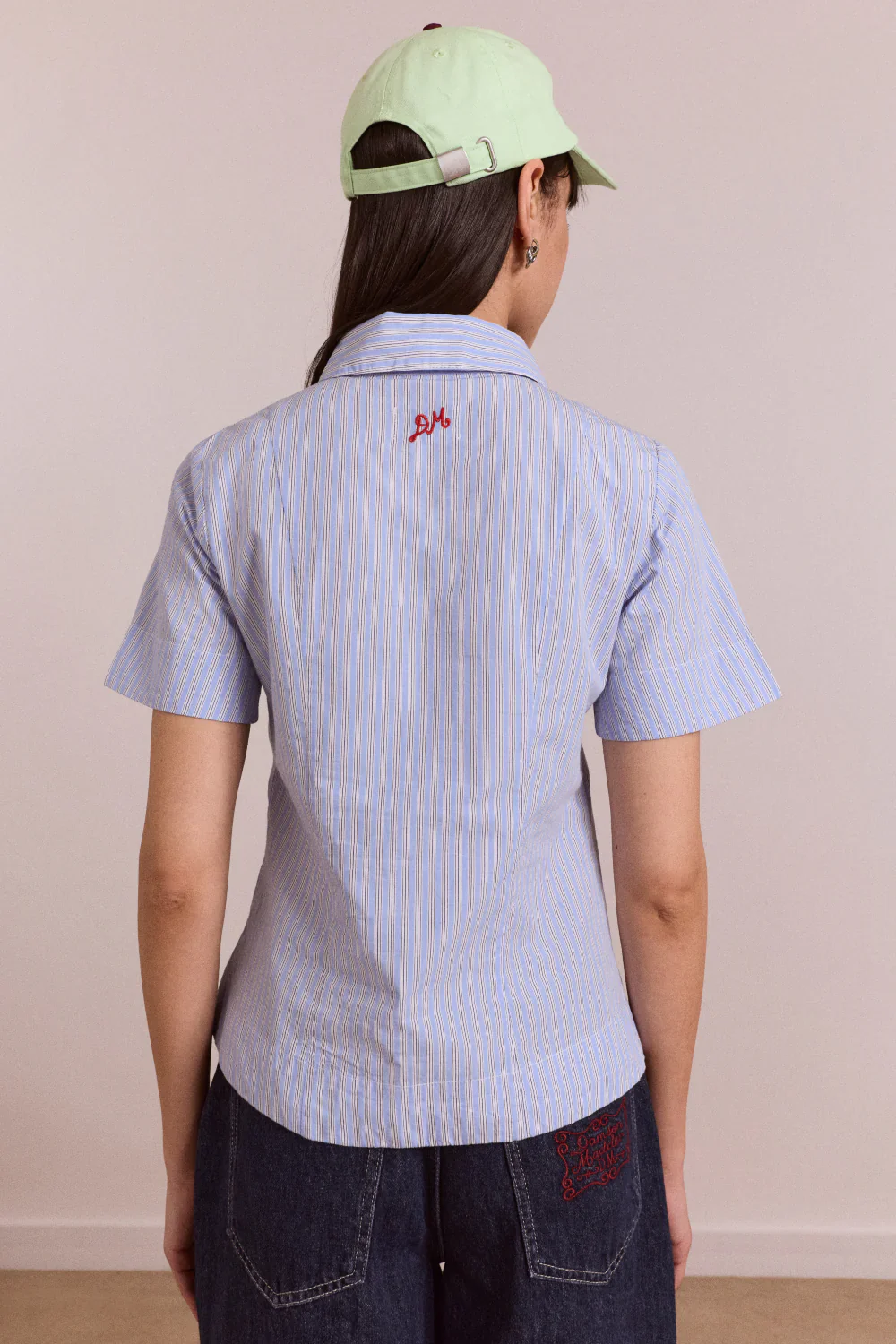 Ebba Shirt in Mini Business Stripe - Image 3