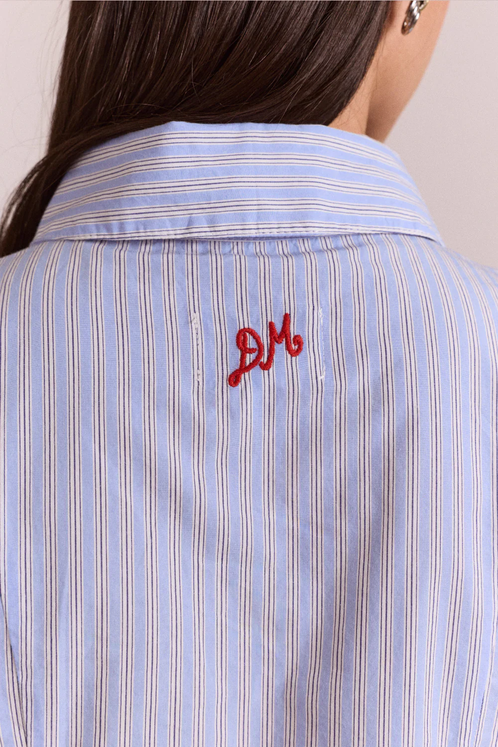 Ebba Shirt in Mini Business Stripe - Image 4