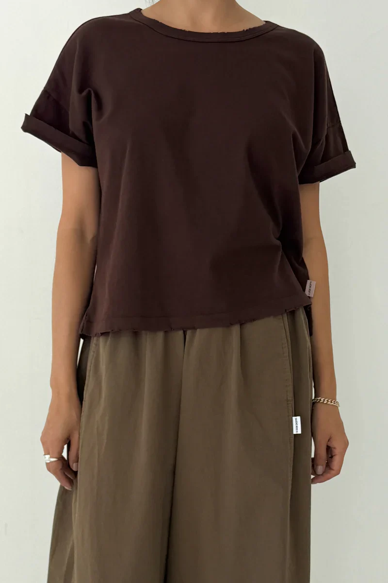Fille Tee in Dark Cacao