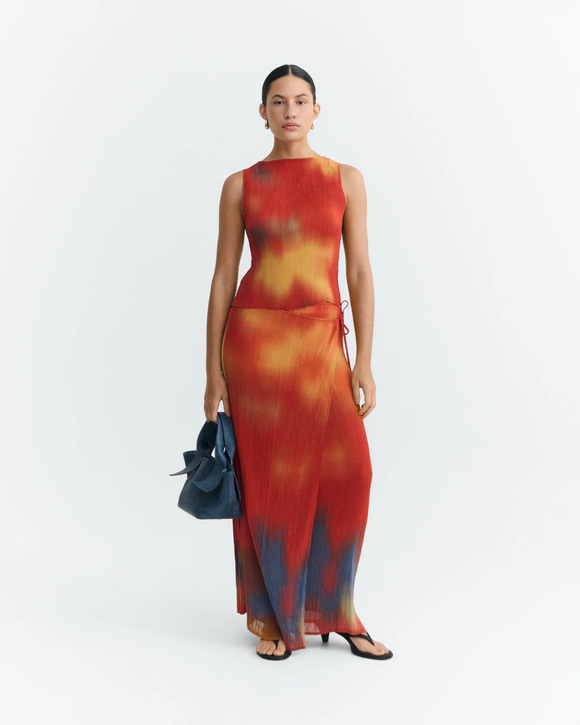 FLOWERS PLEATED PAULINE SKIRT - Image 4