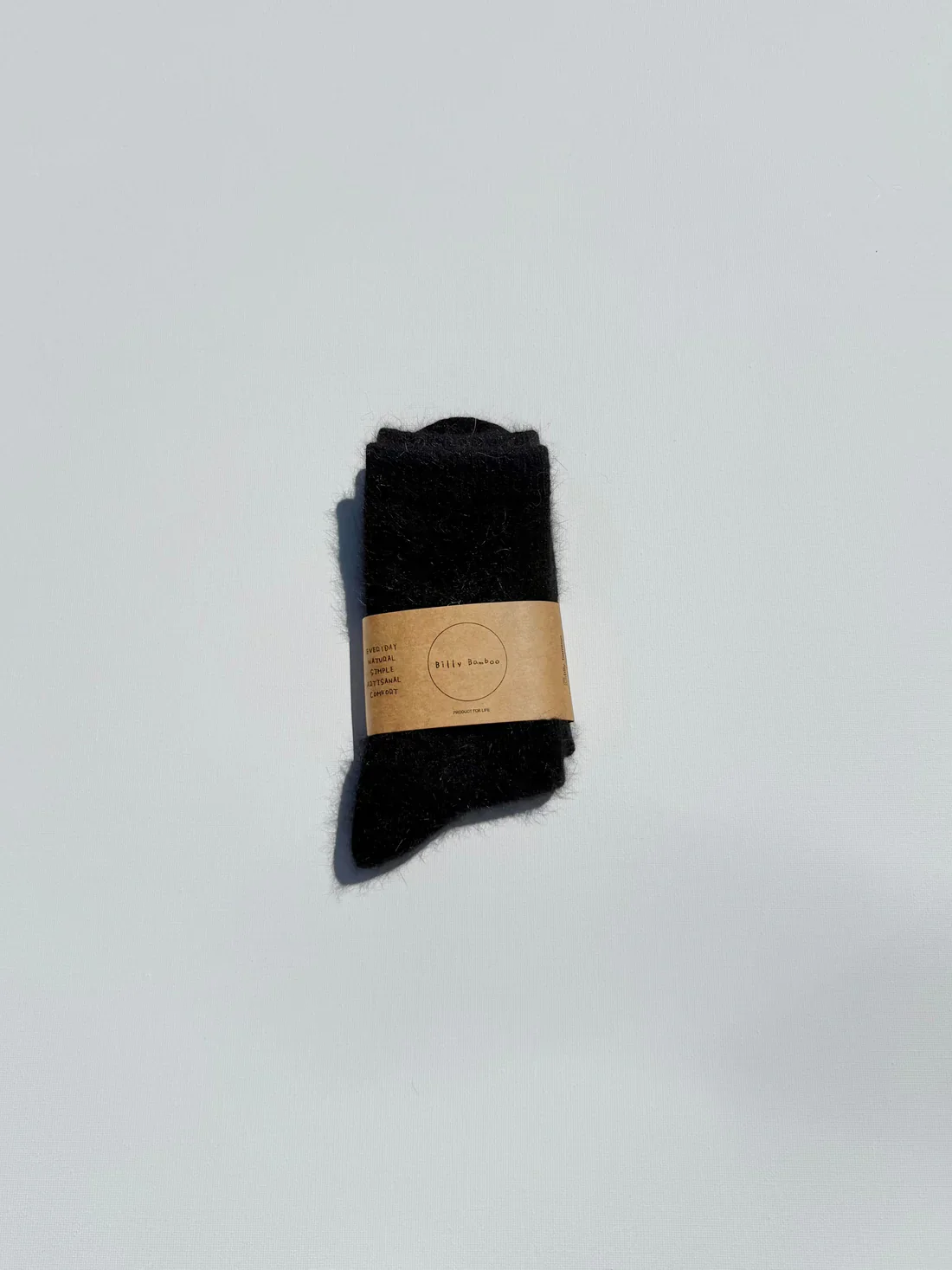 Fluffy Angora Socks in Chocolate Brown