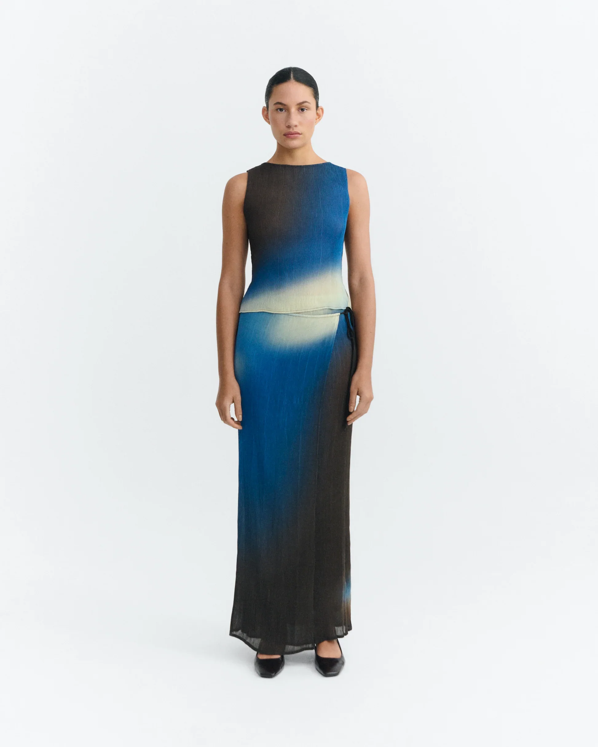 GLASS PLEATED PAULINE SKIRT - Image 4