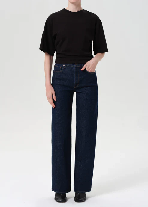 Harper Straight Leg Jeans in Reissue Blue