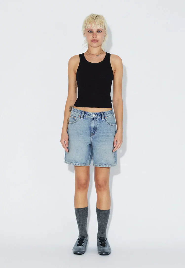 Hill Denim Shorts in Drift Light Used