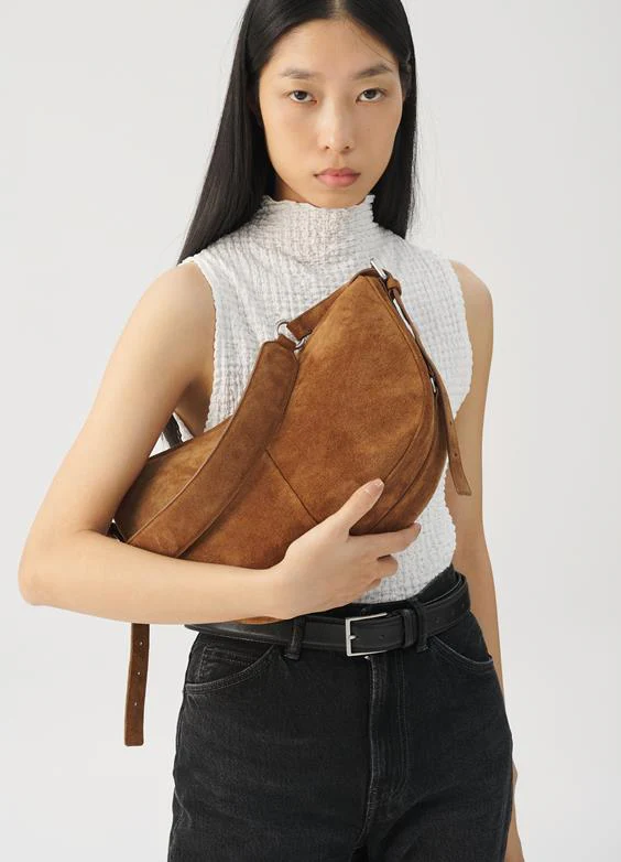 Itami Bag in Cognac Suede - Image 3