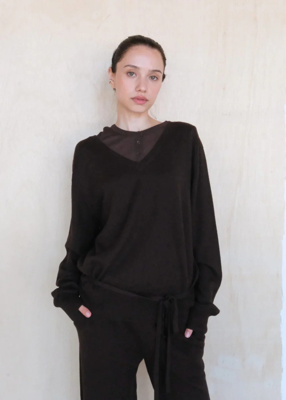 Kiarra Sweater in Espresso Brown