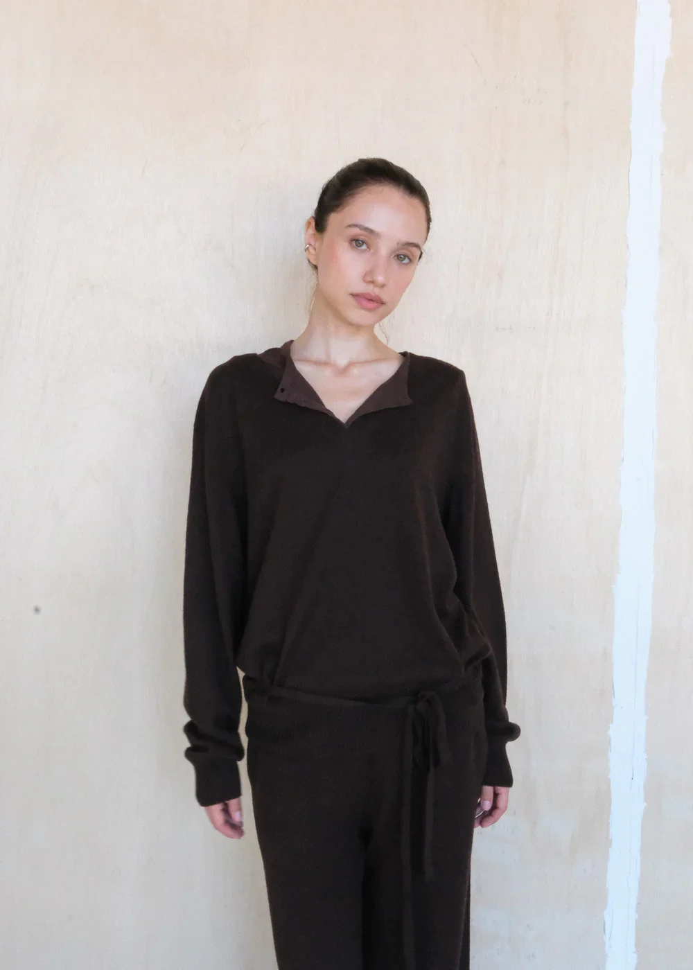 Kiarra Sweater in Espresso Brown - Image 2