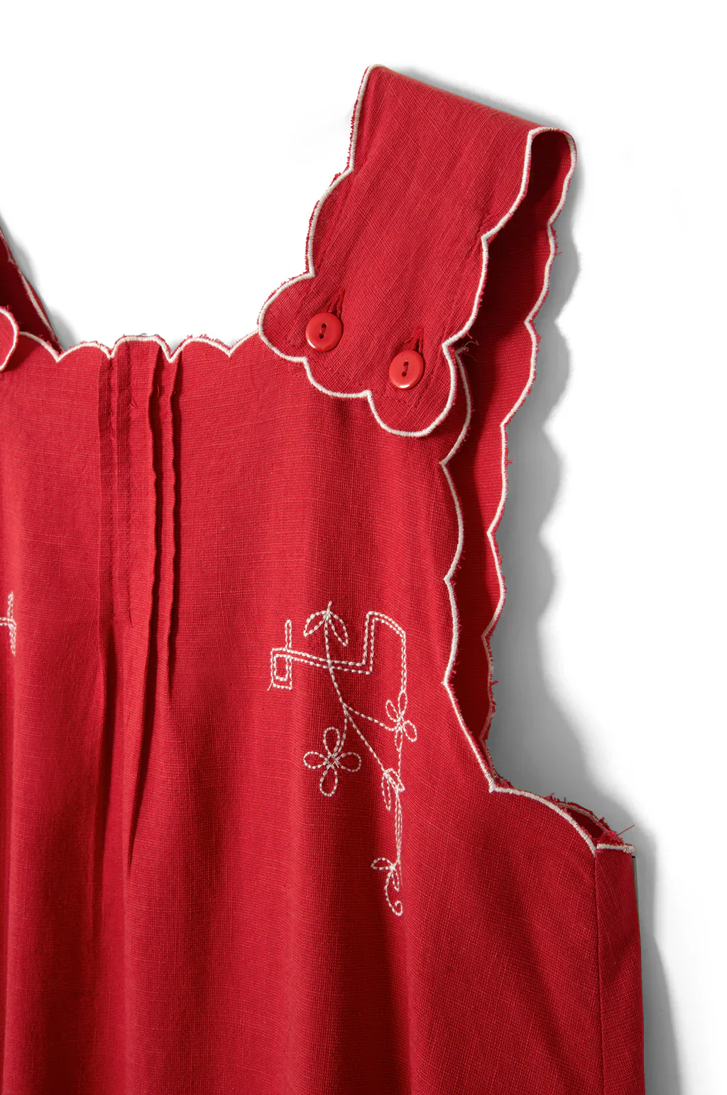 Natalina Mini Dress in Red - Image 3