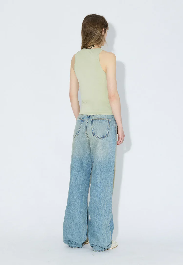 Mella Top in Light Green Mono - Image 3