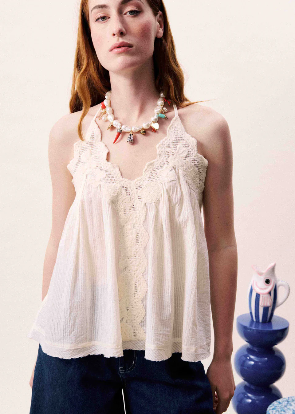 Melobosis Top in Creme - Image 4