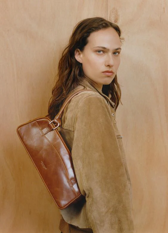 Nomi Mini Bag in Brown Leather - Image 3