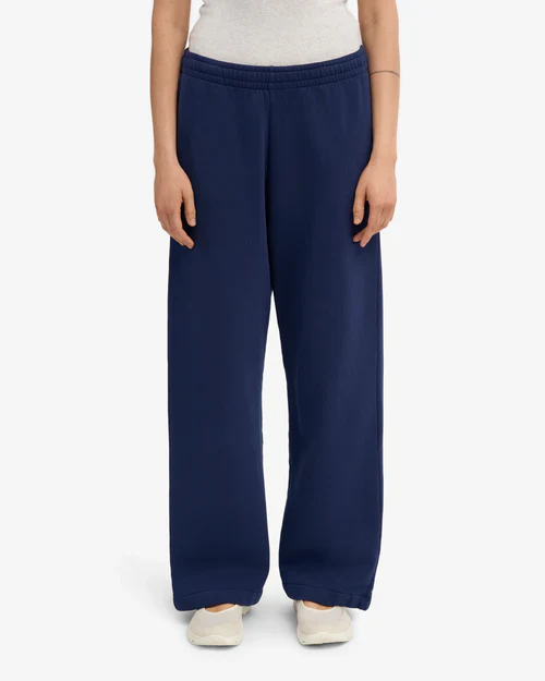 Organic Straight Leg Sweatpants in Marine Blue - Image 3
