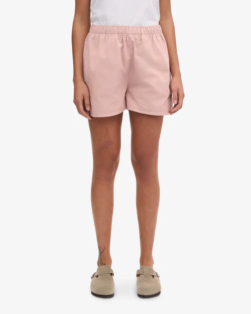 Organic Twill Shorts in Faded Pink - Image 3