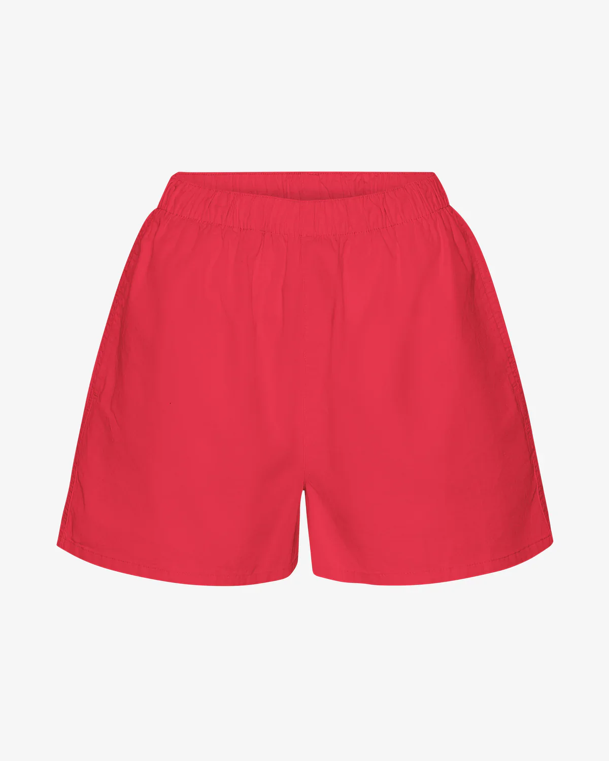 Organic Twill Shorts in Red Tangerine