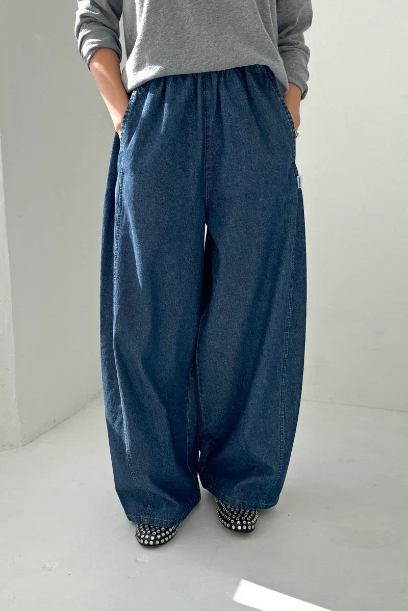 Parachute Pants in Denim - Image 2