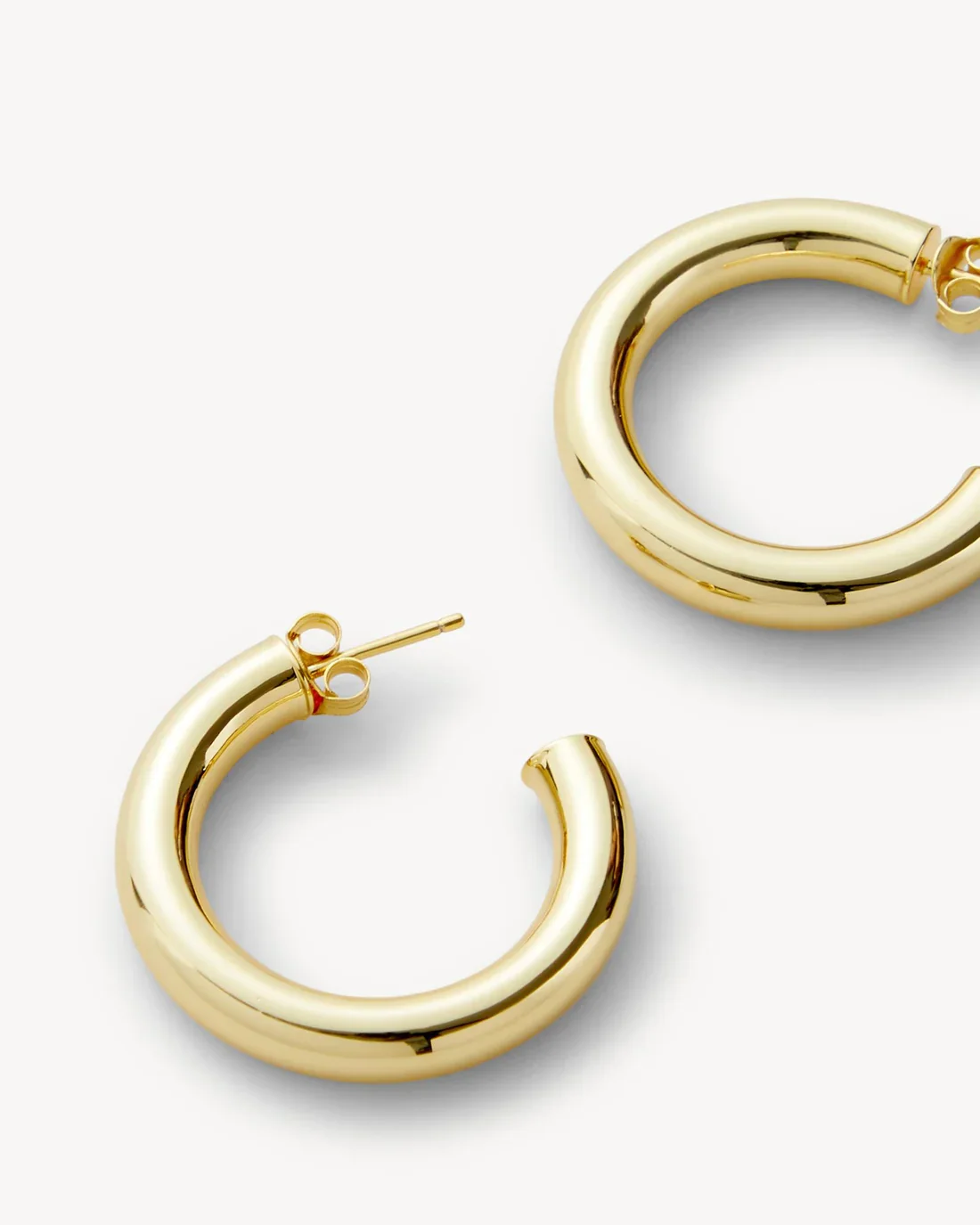 Perfect Hoops 1" in 14k Gold - Image 3