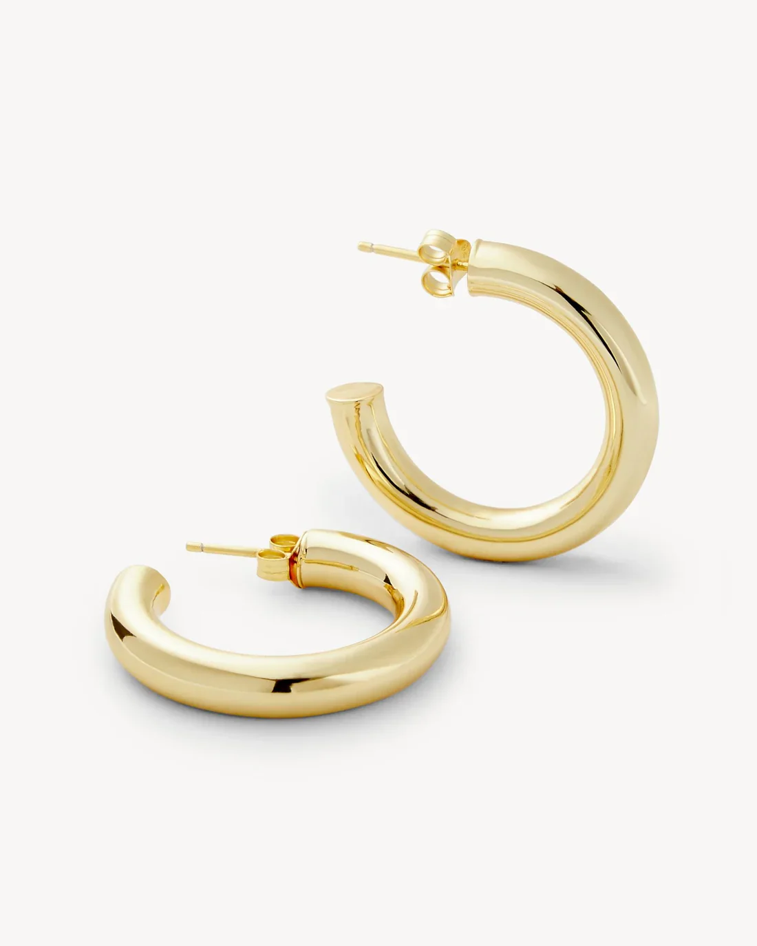 Perfect Hoops 1" in 14k Gold - Image 4
