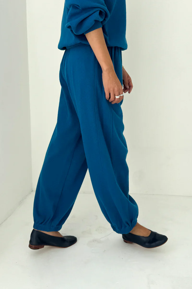 POINTELLE BALLOON PANTS IN SEA BLUE - Image 2