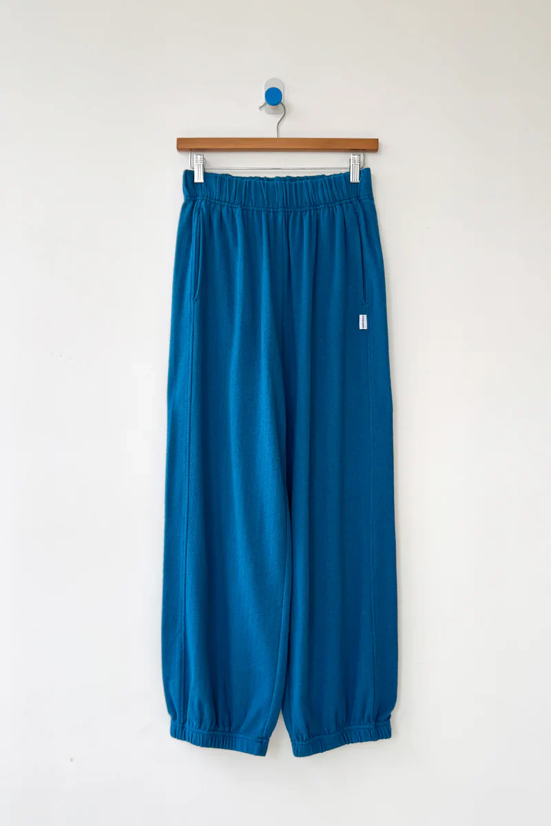 POINTELLE BALLOON PANTS IN SEA BLUE - Image 4
