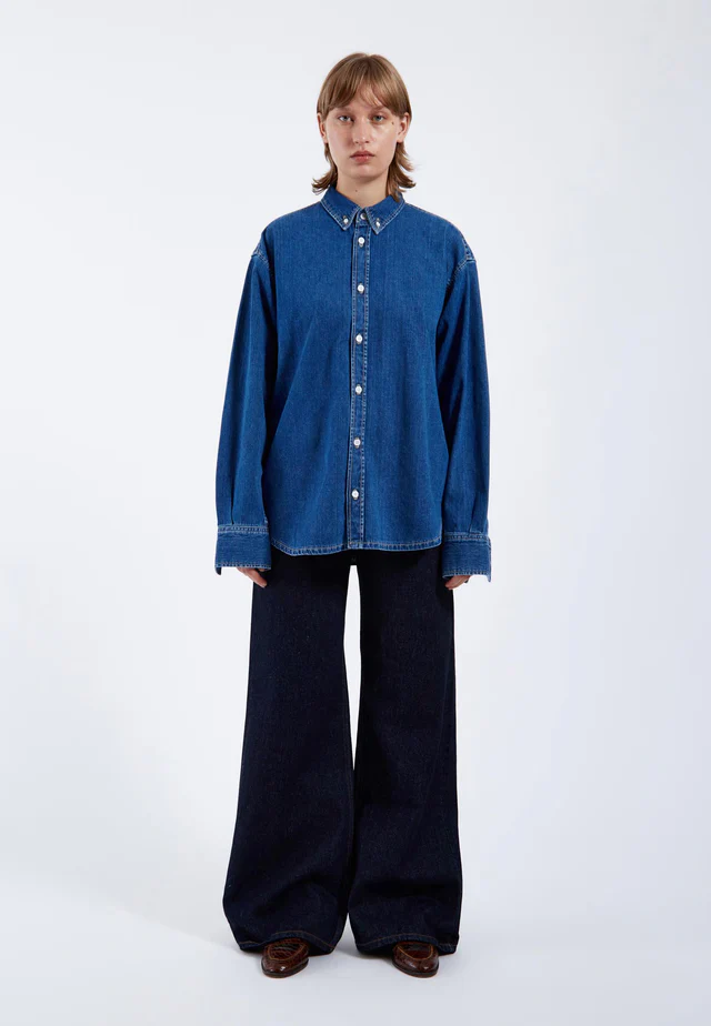 Ray Denim Shirt in Mid Retro - Image 2