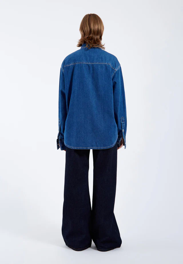 Ray Denim Shirt in Mid Retro - Image 3