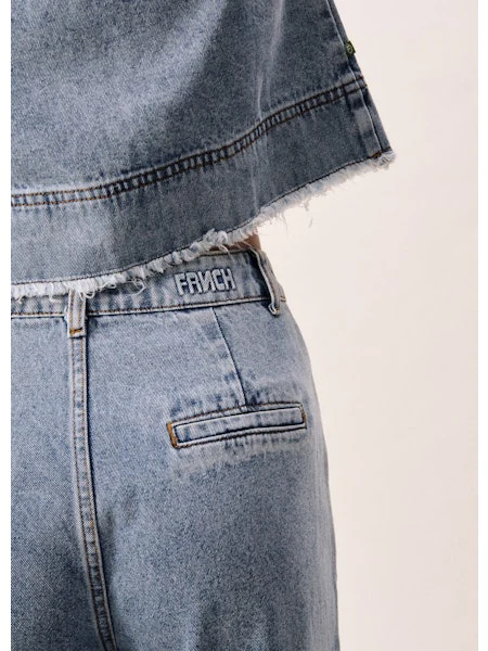 Aqualina Top in Blue Jean - Image 3