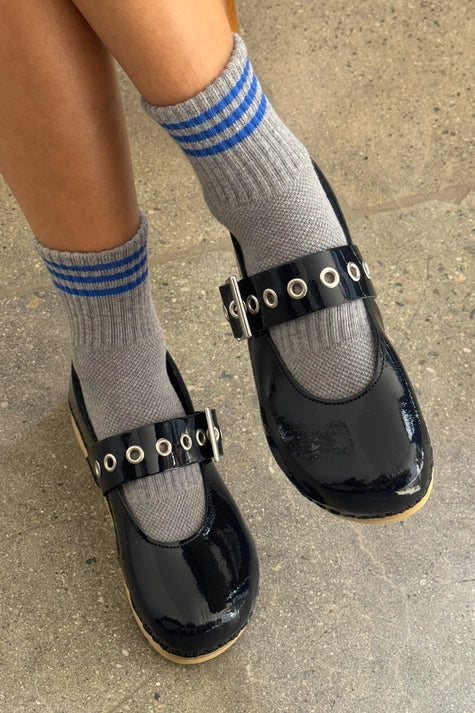 Short Striped Socks in Grey - Image 2