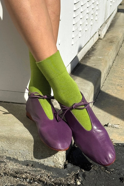 Sneaker Socks in Matcha - Image 2