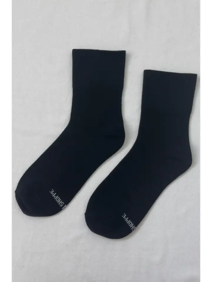 Sneaker Socks in True Black - Image 3