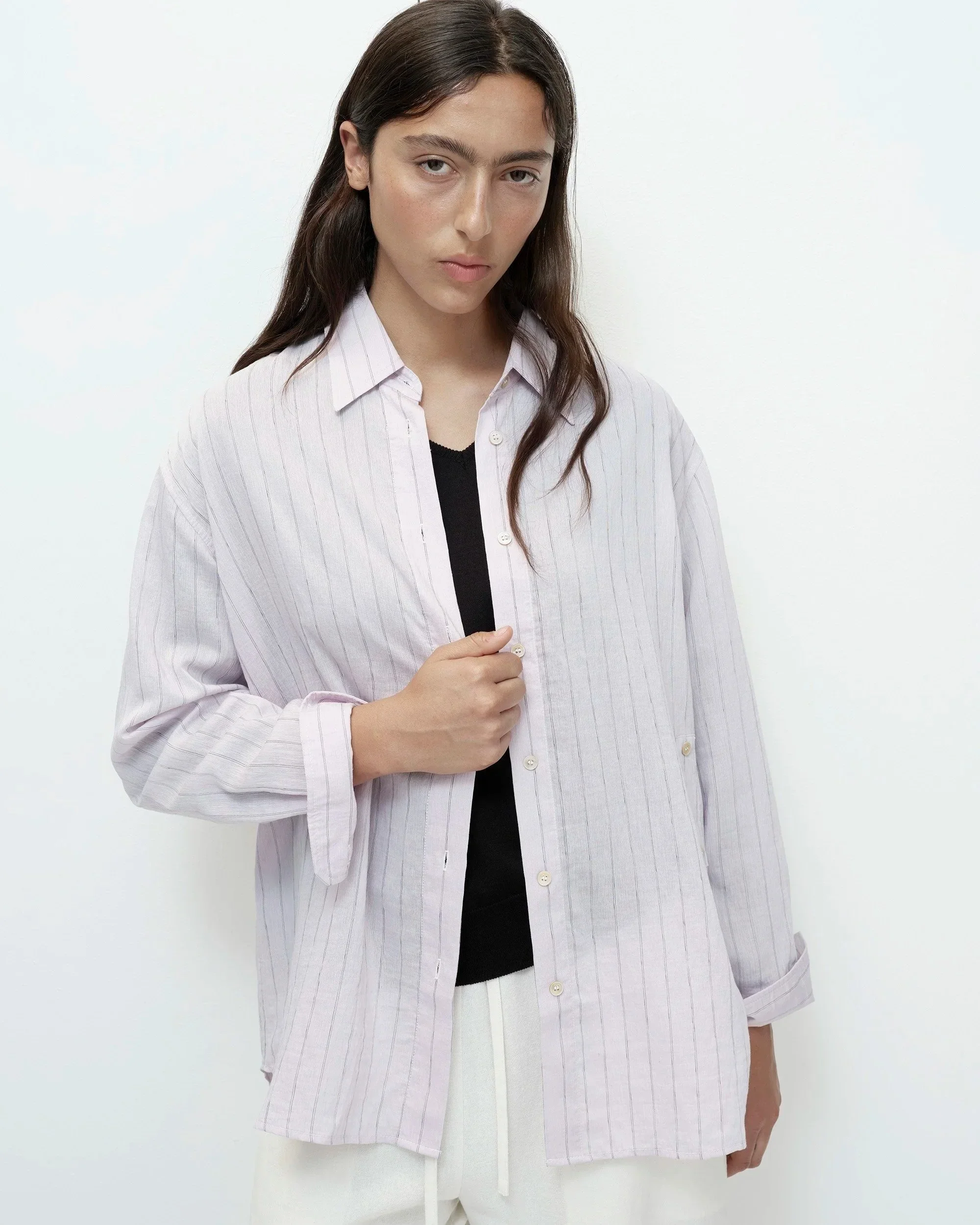 STRIPE SHIRT - PINK - Image 4