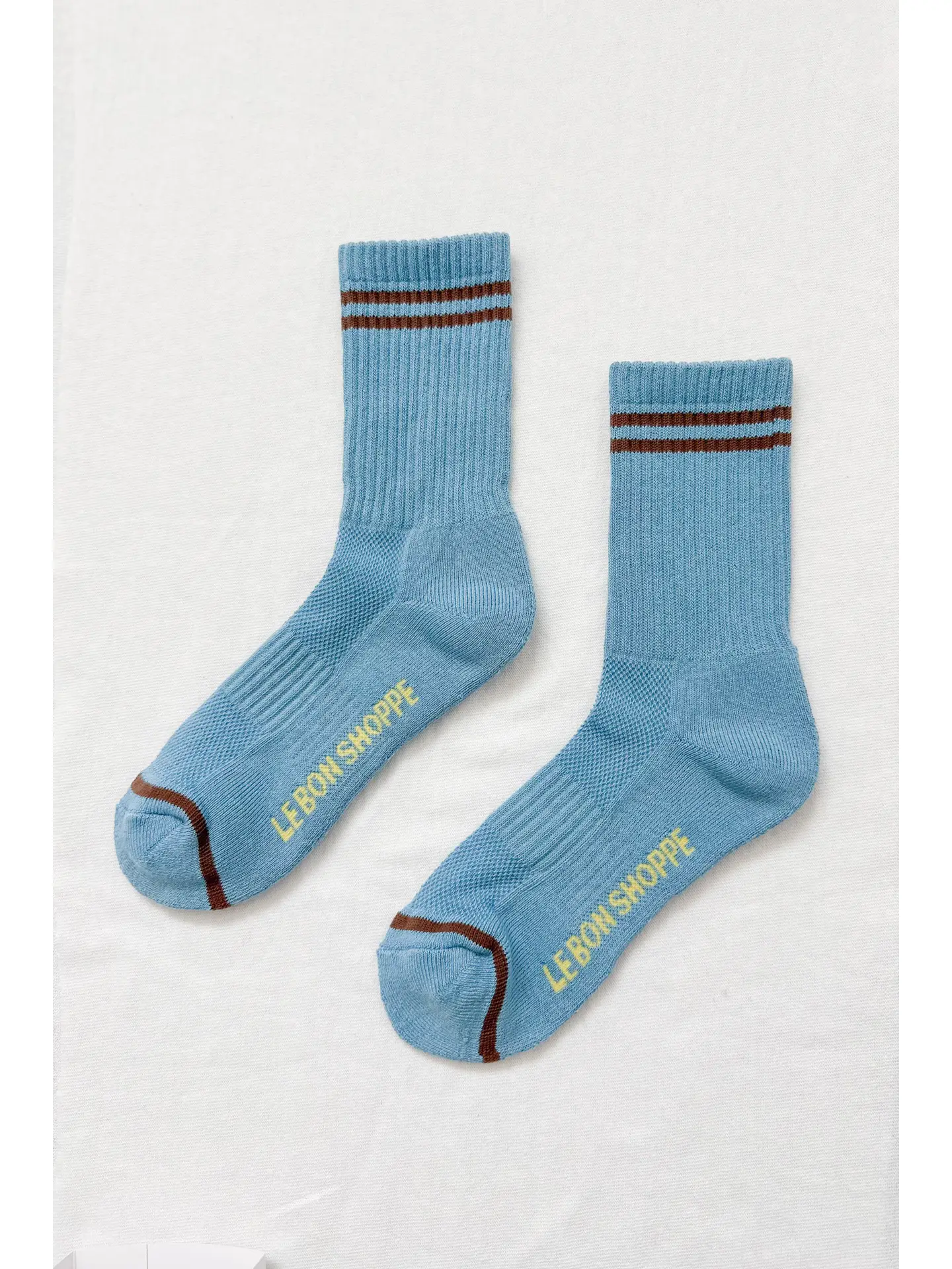 Striped Socks in Powder Blue